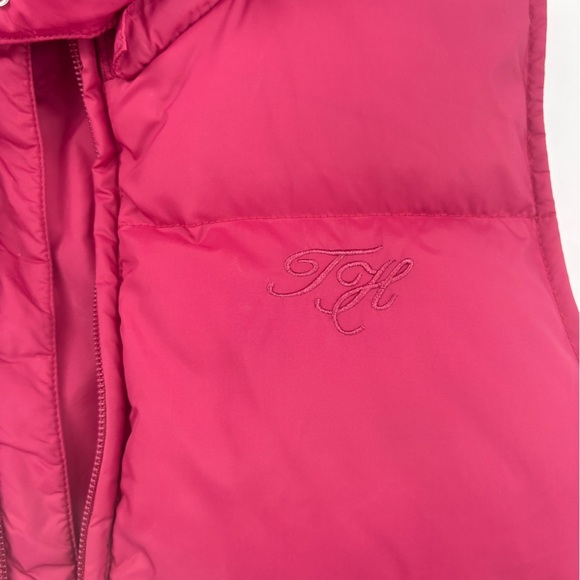 Tommy Hilfiger Burgundy Puffer Vest -16 - Picture 2 of 4